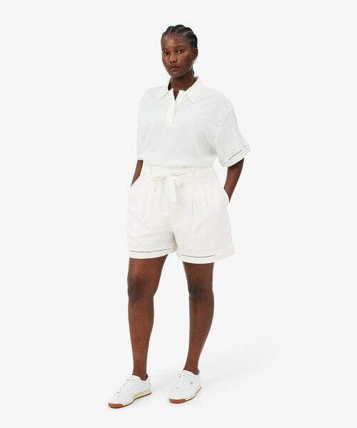 LACOSTE / ラコステ ショート・ハーフ・半端丈パンツ | リヨセル×リネンブレンドベルテッドバミューダショーツ タックショーツ | 詳細5
