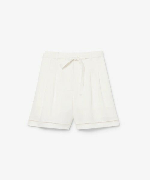 LACOSTE / ラコステ ショート・ハーフ・半端丈パンツ | リヨセル×リネンブレンドベルテッドバミューダショーツ タックショーツ | 詳細8