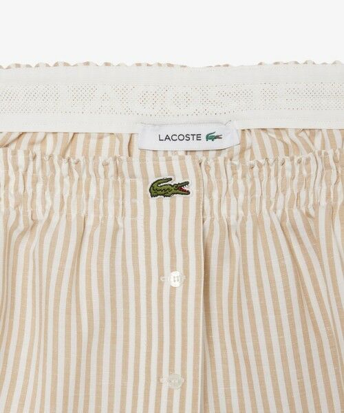 LACOSTE / ラコステ ショート・ハーフ・半端丈パンツ | リネン×リヨセルブレンドストライプショーツ | 詳細7