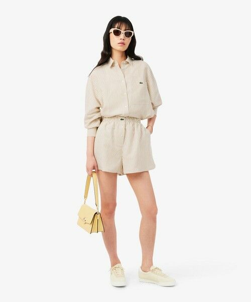LACOSTE / ラコステ ショート・ハーフ・半端丈パンツ | リネン×リヨセルブレンドストライプショーツ | 詳細9