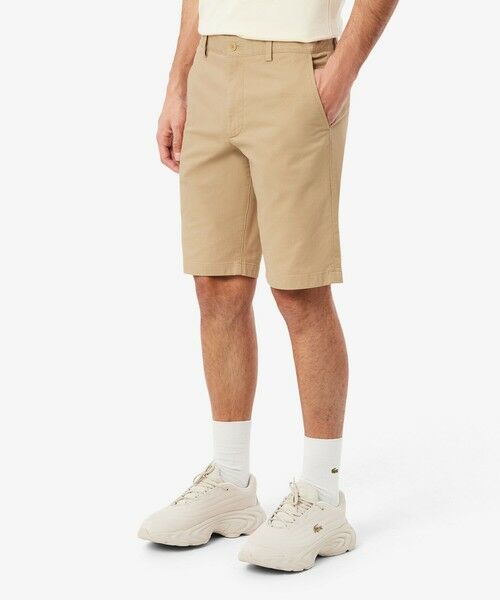 LACOSTE / ラコステ ショート・ハーフ・半端丈パンツ | ストレッチツイルチノショーツ（ベージュ）