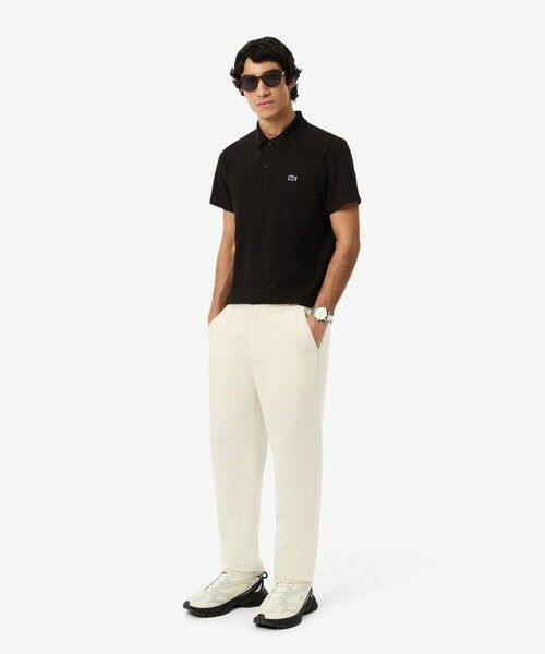 LACOSTE / ラコステ チノ・ワークパンツ | リネン×レーヨンブレンドイージーワイドパンツ | 詳細1