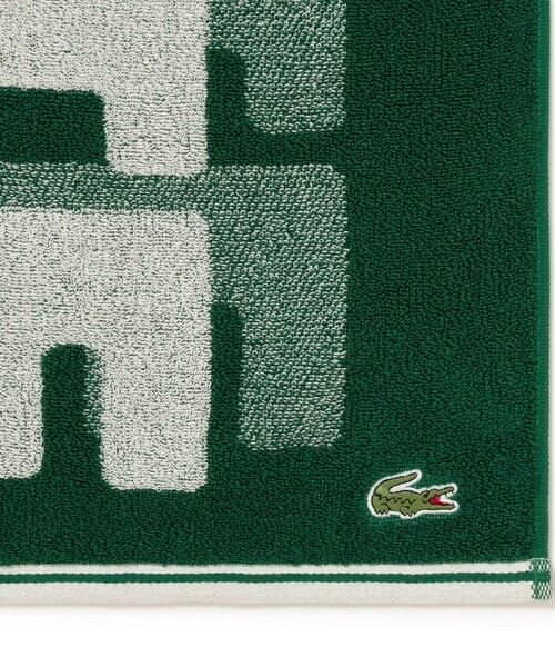 LACOSTE / ラコステ タオル | オーバーサイズブランドネームロゴジャカードバスタオル | 詳細1