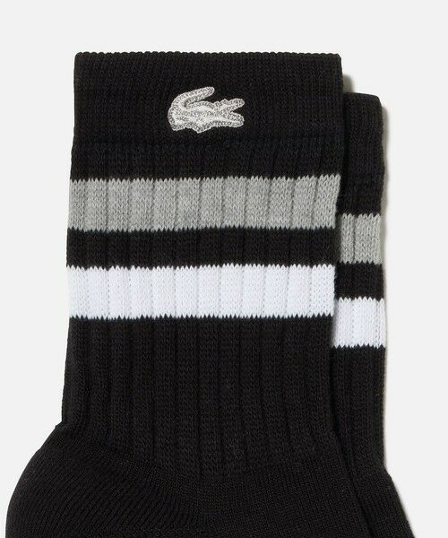 LACOSTE / ラコステ ソックス | ボーダータオルハンカチ&ラインリブショートソックスセット | 詳細4