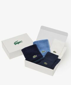 LACOSTE / ラコステ ソックス | ラインハンカチタオル& 3×2リブソックスギフトセット