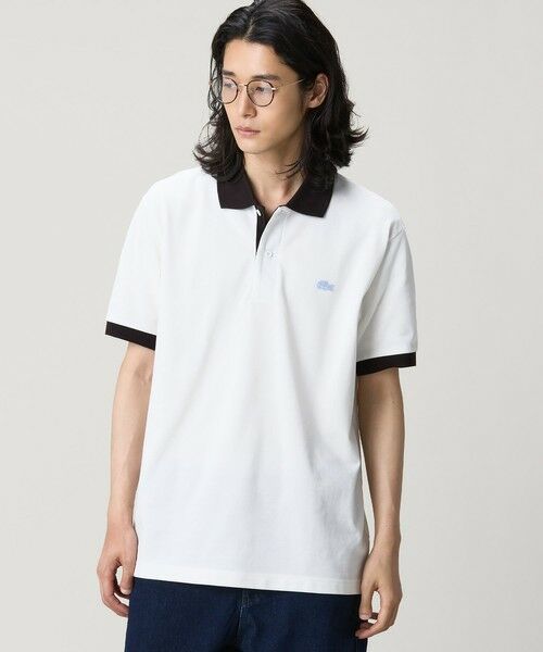 LACOSTE / ラコステ ポロシャツ | 配色コントラストリブ 2トーンポロシャツ | 詳細1