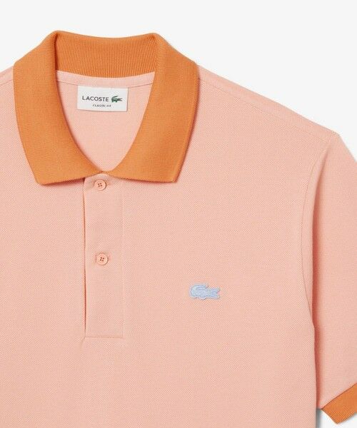 LACOSTE / ラコステ ポロシャツ | 配色コントラストリブ 2トーンポロシャツ | 詳細11