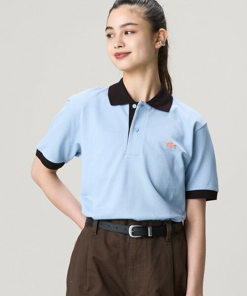 LACOSTE / ラコステ ポロシャツ | 配色コントラストリブ 2トーンポロシャツ | 詳細12
