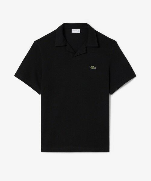 LACOSTE / ラコステ ポロシャツ | コットン×リネン オープンカラーネックポロシャツ | 詳細4
