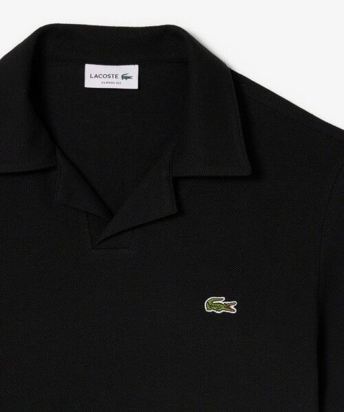 LACOSTE / ラコステ ポロシャツ | コットン×リネン オープンカラーネックポロシャツ | 詳細5