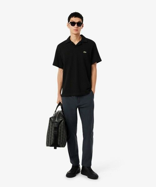 LACOSTE / ラコステ ポロシャツ | コットン×リネン オープンカラーネックポロシャツ | 詳細7