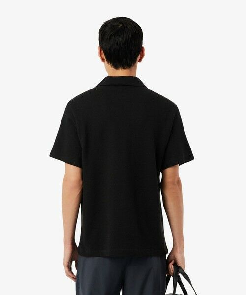 LACOSTE / ラコステ ポロシャツ | コットン×リネン オープンカラーネックポロシャツ | 詳細3