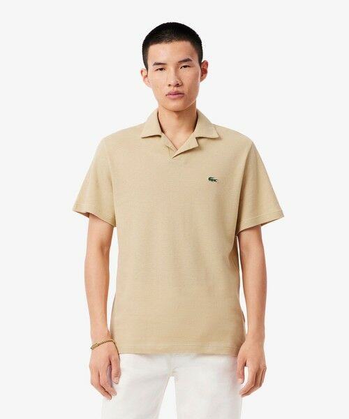 LACOSTE / ラコステ ポロシャツ | コットン×リネン オープンカラーネックポロシャツ | 詳細16