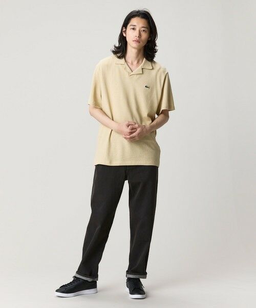 LACOSTE / ラコステ ポロシャツ | コットン×リネン オープンカラーネックポロシャツ | 詳細15