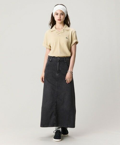LACOSTE / ラコステ ポロシャツ | コットン×リネン オープンカラーネックポロシャツ | 詳細16
