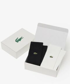 LACOSTE / ラコステ ソックス | ワニロゴ 1×1リブソックス2足セット