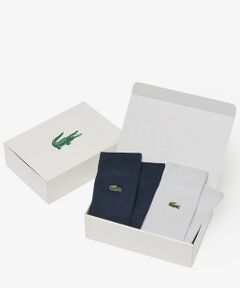 LACOSTE / ラコステ ソックス | ワニロゴ 1×1リブソックス2足セット