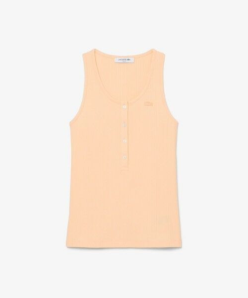 LACOSTE / ラコステ タンクトップ | フロントボタン ランダムピッチリブニットタンクトップ | 詳細18