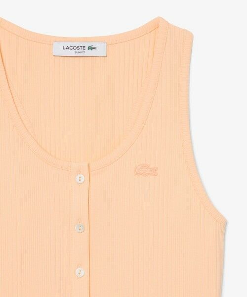 LACOSTE / ラコステ タンクトップ | フロントボタン ランダムピッチリブニットタンクトップ | 詳細19