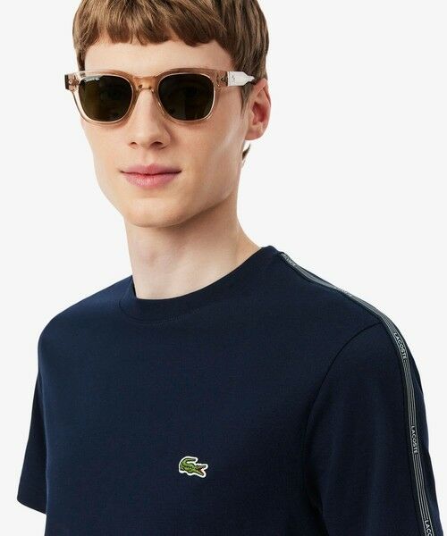 LACOSTE / ラコステ Tシャツ | ショルダーラインテーピング 半袖Tシャツ | 詳細9