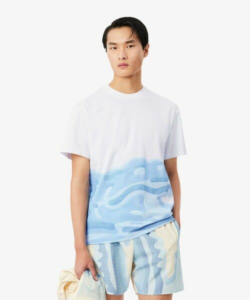 LACOSTE / ラコステ Tシャツ | クローズアップワニロゴプリントTシャツ | 詳細2