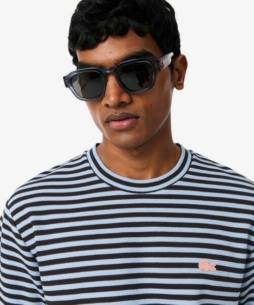 LACOSTE / ラコステ Tシャツ | ニットライクボーダーTシャツ | 詳細11
