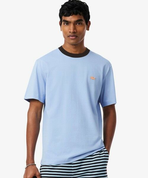 LACOSTE / ラコステ Tシャツ | 配色ネックリブリンガーネックTシャツ | 詳細9