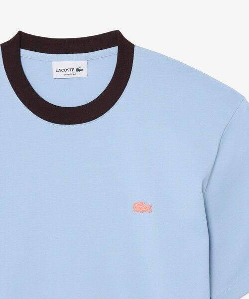 LACOSTE / ラコステ Tシャツ | 配色ネックリブリンガーネックTシャツ | 詳細13