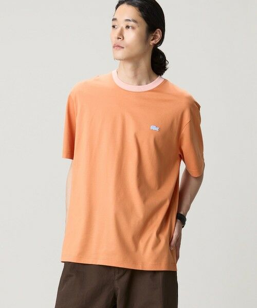 LACOSTE / ラコステ Tシャツ | 配色ネックリブリンガーネックTシャツ | 詳細12