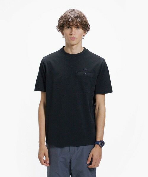 LACOSTE / ラコステ Tシャツ | グログランポケットワントーンTシャツ | 詳細1