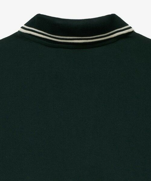LACOSTE / ラコステ ミニ丈・ひざ丈ワンピース | ラインリブスキッパーネック鹿の子ポロドレス | 詳細16