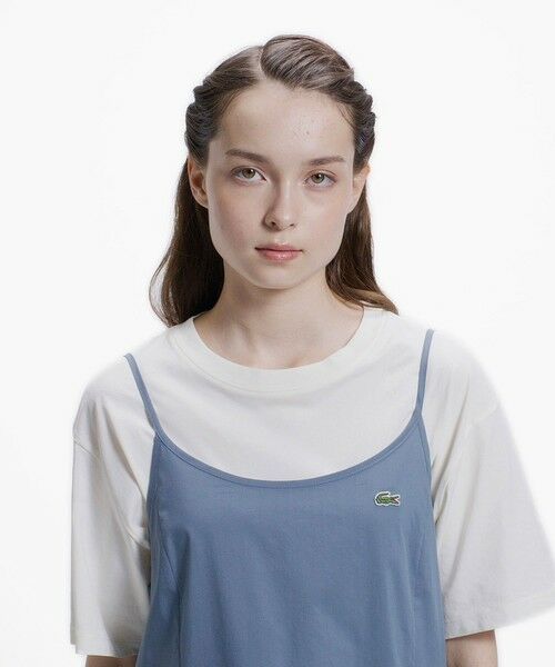 LACOSTE / ラコステ ミニ丈・ひざ丈ワンピース | ストレッチタイプライターキャミドレス / キャミワンピース | 詳細6