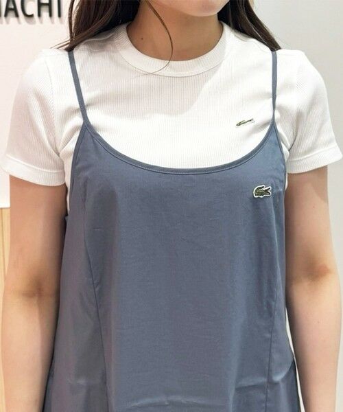 LACOSTE / ラコステ ミニ丈・ひざ丈ワンピース | ストレッチタイプライターキャミドレス / キャミワンピース | 詳細3