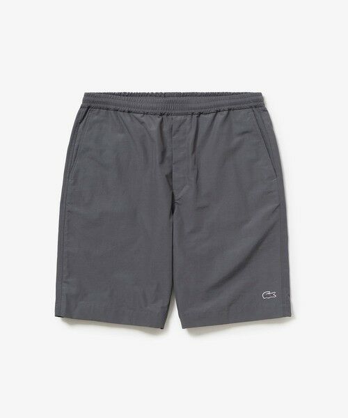 LACOSTE / ラコステ ショート・ハーフ・半端丈パンツ | ナイロンコットンツイルショートパンツ（チャコール）