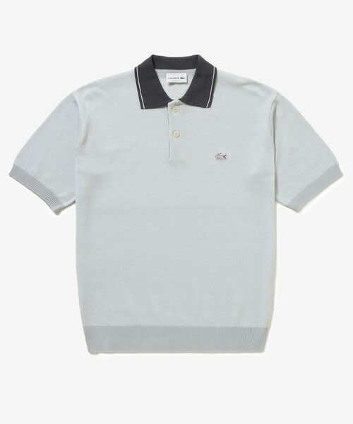 LACOSTE / ラコステ ポロシャツ | クーリングニットポロシャツ（ライトグレー）