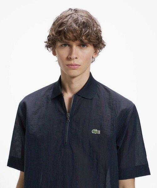 LACOSTE / ラコステ ポロシャツ | シアーメッシュジップポロシャツ | 詳細2