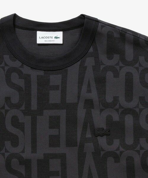 LACOSTE / ラコステ Tシャツ | クールマックスブランドネームロゴ総柄Tシャツ | 詳細2