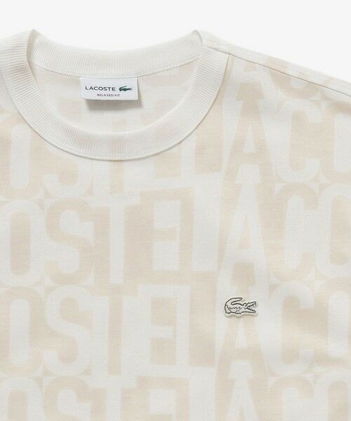 LACOSTE / ラコステ Tシャツ | クールマックスブランドネームロゴ総柄Tシャツ | 詳細7