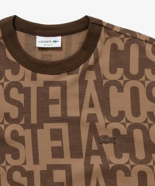 LACOSTE / ラコステ Tシャツ | クールマックスブランドネームロゴ総柄Tシャツ | 詳細17