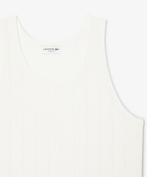 LACOSTE / ラコステ タンクトップ | 針抜きストライプタンクトップ | 詳細1
