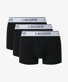 LACOSTE / ラコステ ボクサーパンツ・ブリーフ | 配色ロゴウエストバンドトランクショーツ3枚セット