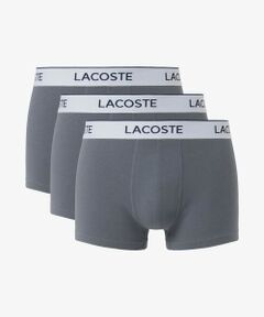 LACOSTE / ラコステ ボクサーパンツ・ブリーフ | 配色ロゴウエストバンドトランクショーツ3枚セット