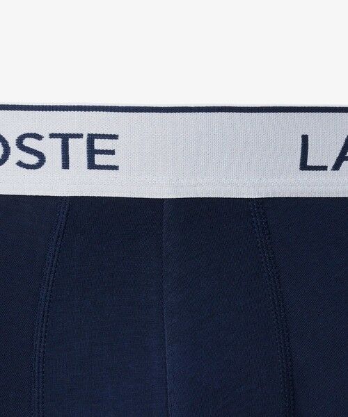 LACOSTE / ラコステ ボクサーパンツ・ブリーフ | 配色ロゴウエストバンドトランクショーツ3枚セット | 詳細10