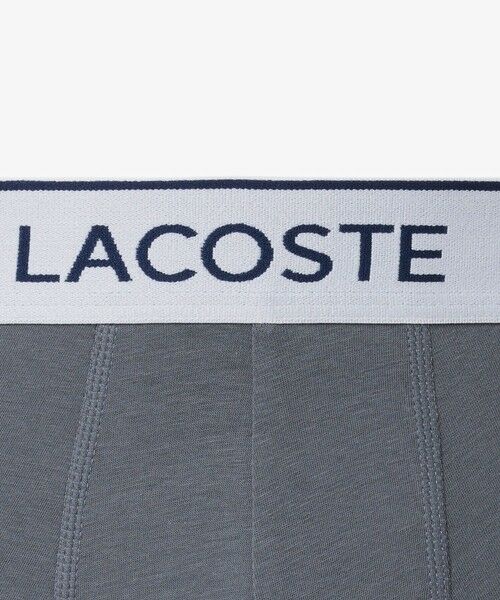 LACOSTE / ラコステ ボクサーパンツ・ブリーフ | 配色ロゴウエストバンドトランクショーツ3枚セット | 詳細13
