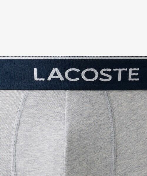 LACOSTE / ラコステ ボクサーパンツ・ブリーフ | 配色ロゴウエストバンドトランクショーツ3枚セット | 詳細8