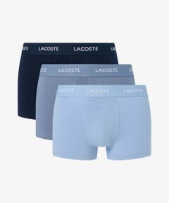 LACOSTE / ラコステ ボクサーパンツ・ブリーフ | ブランドロゴウエストバンドトランクショーツ3枚セット / ボクサーパンツ