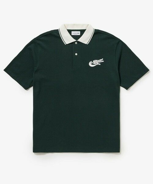LACOSTE / ラコステ ポロシャツ | ワニロゴグラフィックボーダーポロシャツ | 詳細5