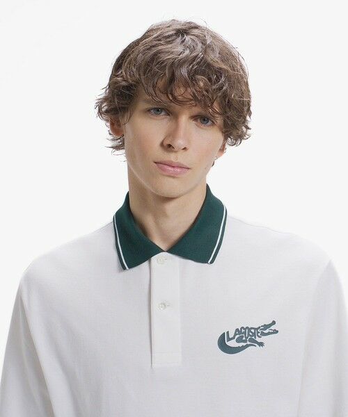 LACOSTE / ラコステ ポロシャツ | ワニロゴグラフィックボーダーポロシャツ | 詳細16