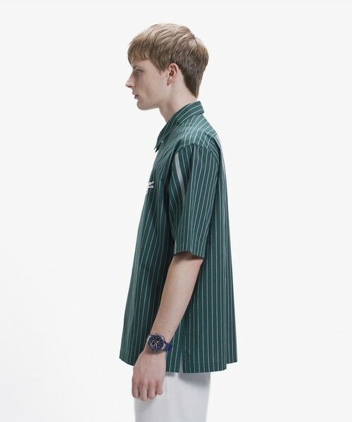 LACOSTE / ラコステ シャツ・ブラウス | パネルストライプ オープンシャツ | 詳細6