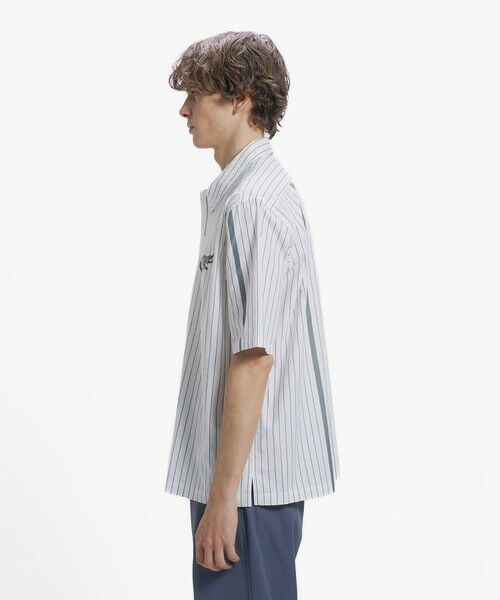 LACOSTE / ラコステ シャツ・ブラウス | パネルストライプ オープンシャツ | 詳細18